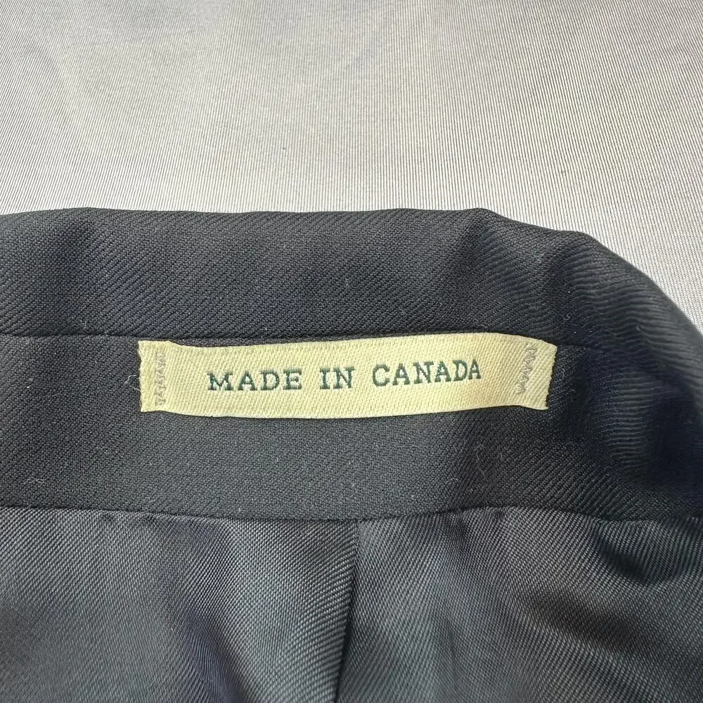 Lauren Ralph Lauren Blazer Mens 42L Black Wool Cashmere Sport Coat 3 Button